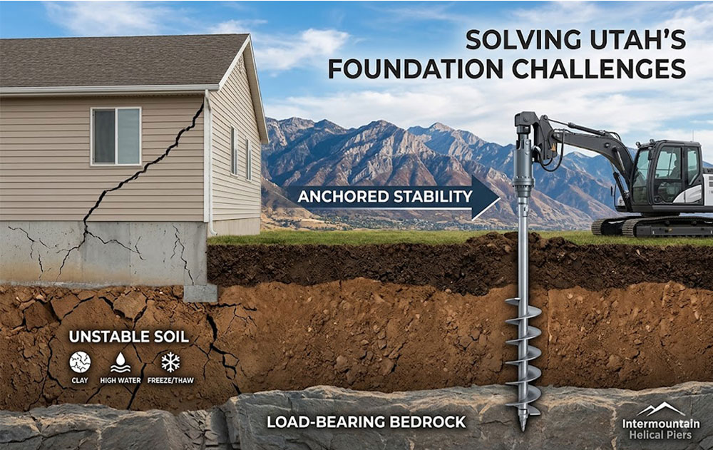Why Helical Piers Are Perfect for Utah Soil